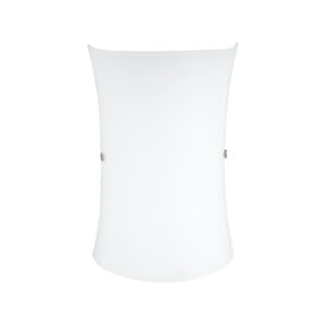 Φωτιστικό Απλίκα Τοίχου 1ΧΕ27 Μεταλλικό Χρώμιο Λευκό Γυαλί ACA DECOR – DL482C