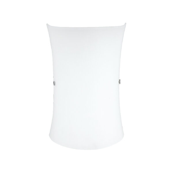 Φωτιστικό Απλίκα Τοίχου 1ΧΕ27 Μεταλλικό Χρώμιο Λευκό Γυαλί ACA DECOR – DL482C