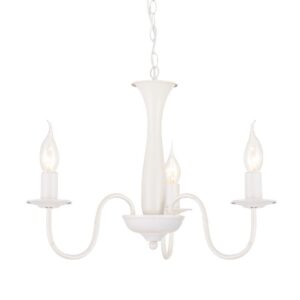 Κρεμαστό Φωτιστικό Οροφής 3xE14 Ø495 Μεταλλικό Λευκό Ματ ACA DECOR – DLA12013PW