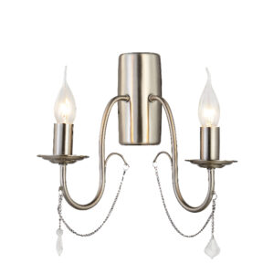 Επιτοίχιο 2ΧΕ14 Μέταλλο-Κρύσταλλο Σατέν Νίκελ ACA DECOR   – DLA12652WSN