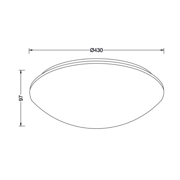 ΕΠΙΤΟΙΧΙΟ/ΟΡΟΦΗΣ ΦΩΤΙΣΤΙΚΟ 3ΧΕ27 ΛΕΥΚΟ ΑΚΡΥΛΙΚΟ Φ43ΧΗ9,7CM VEGAS ACA DECOR – DLA260L