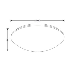 ΕΠΙΤΟΙΧΙΟ/ΟΡΟΦΗΣ ΦΩΤΙΣΤΙΚΟ 2ΧΕ27 ΛΕΥΚΟ ΑΚΡΥΛΙΚΟ Φ35ΧΗ9CM VEGAS ACA DECOR  – DLA260M