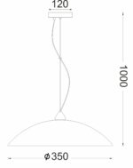 ΚΡΕΜΑΣΤΟ ΓΥΑΛΙ ΜΕ ΣΧΕΔΙΑ Φ35 1ΧΕ27 CHAPLIN ACA DECOR  – DLA321C1