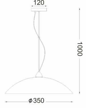 ΚΡΕΜΑΣΤΟ ΓΥΑΛΙ ΜΕ ΣΧΕΔΙΑ Φ35 1ΧΕ27 CHAPLIN ACA DECOR  – DLA321C1