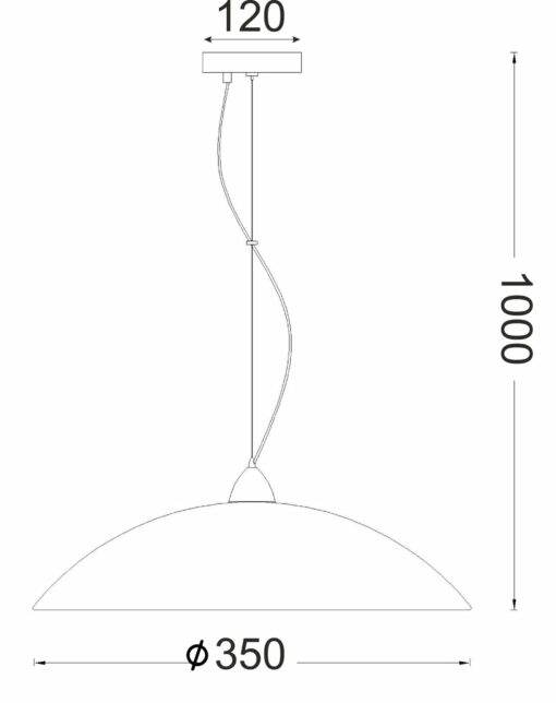 ΚΡΕΜΑΣΤΟ ΓΥΑΛΙ ΜΕ ΣΧΕΔΙΑ Φ35 1ΧΕ27 CHAPLIN ACA DECOR  – DLA321C1