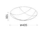Πλαφονιέρα Μαύρο – Χρυσό Φ40CM 3xE27 ACA DECOR – DLA7193