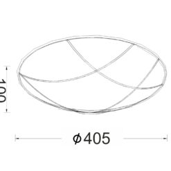 Πλαφονιέρα Μαύρο – Χρυσό Φ40CM 3xE27 ACA DECOR – DLA7193
