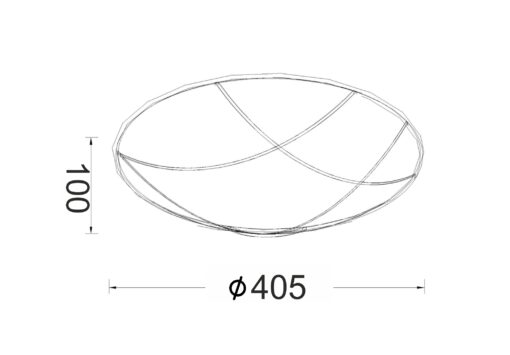 Πλαφονιέρα Μαύρο – Χρυσό Φ40CM 3xE27 ACA DECOR – DLA7193