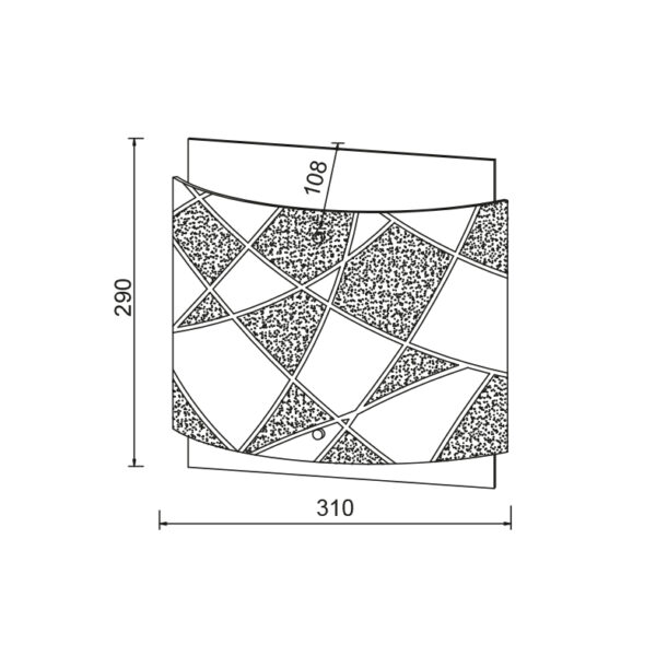 Επιτοίχιο – Οροφής 2ΧΕ27 Λευκό + Διάφανο + Χρώμιο Διπλό Γυαλί ACA DECOR   – DLA977CL