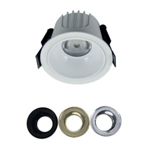 Χωνευτό Φωτιστικό Λευκό Φ87 LED COB 10W 3000K 1050lm 40° IP44  ACA – DOL1030