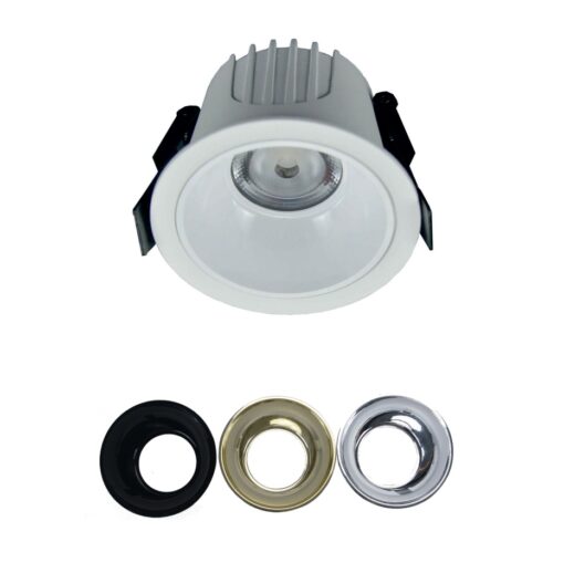 Χωνευτό Φωτιστικό Λευκό Φ87 LED COB 10W 3000K 1050lm 40° IP44  ACA – DOL1030