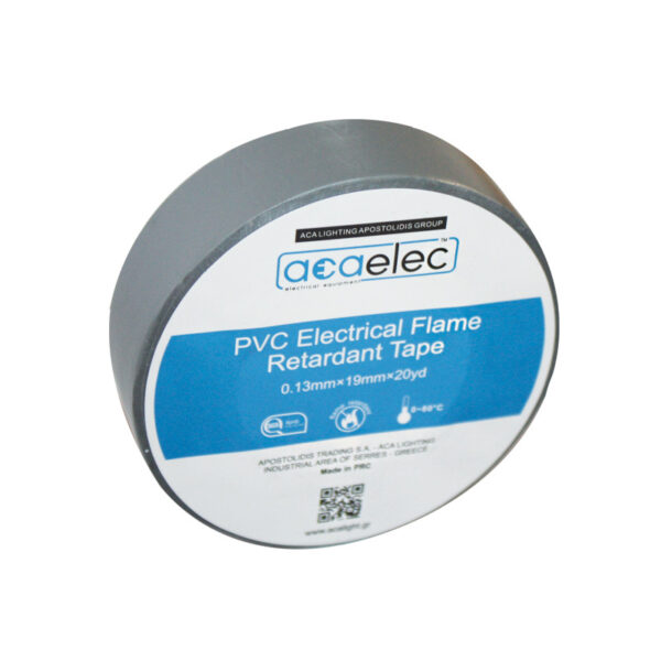 ΤΑΙΝΙΑ ΜΟΝΩΤΙΚΗ PVC ACAELEC ΓΚΡΙ 0.13mmx19mmx20yds/18,3m ACA – DY00000022