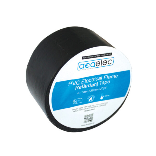 ΤΑΙΝΙΑ ΜΟΝΩΤΙΚΗ PVC ACAELEC ΜΑΥΡΗ 0.13mmx38mmx20yds/18,3m ACA – DY00000030