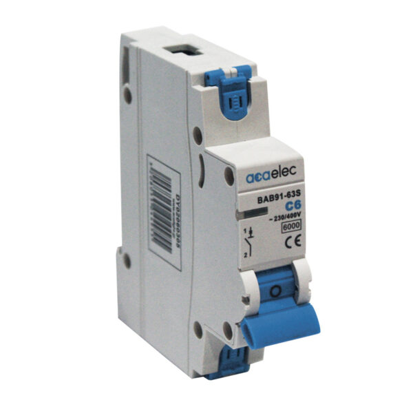 Ασφάλεια Αυτόματη Καμπύλης C 6Α 6KA 1P ACA – DY02060305