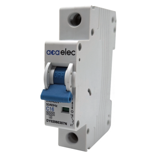 Ασφάλεια Αυτόματη Καμπύλης C 16Α 6KA 1P ACA- DY02060307