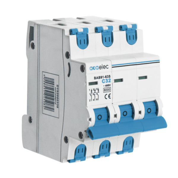 Ασφάλεια Αυτόματη Καμπύλης C 32Α  3P 6kA 3M ACA – DY02060338