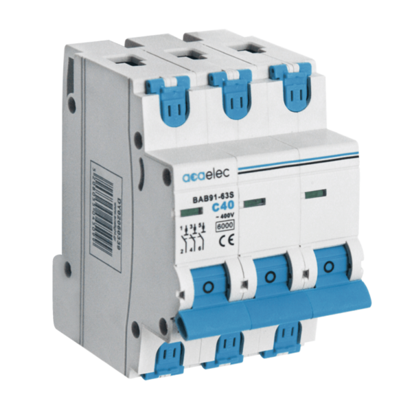 Ασφάλεια Αυτόματη Καμπύλης C 40Α 3P 6kA 3M ACA – DY02060339