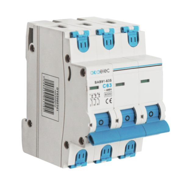 Ασφάλεια Αυτόματη Καμπύλης C 63Α 3P 6kA 3M ACA- DY02060341