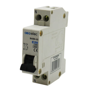 Ασφάλεια Αυτόματη Καμπύλης C 20Α 1P+N 3kA 1M ACA – DY02080004