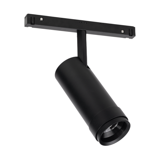 ΜΑΥΡΟ ΜΑΤ ΜΑΓΝΗΤΙΚΟ ZOOMABLE ΣΠΟΤ 48V DC 20W 4000K 1680LM MAX. 20-50° OSRAM RA90 Φ58*152MM ACA – EDNA2040B