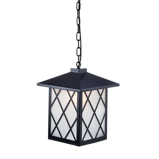 ACA DECOR   – Κρεμαστό Φωτιστικό 1ΧΕ27 Μεταλλικό Μαύρο + Γυαλί 26Χ26cm –  EG166201PB