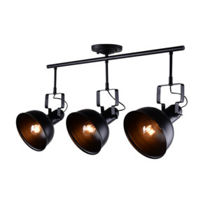 ACA DECOR   – Οροφής Φωτιστικό 3ΧΕ27 Μεταλλικό Μαύρο  Φ18X80XH41cm