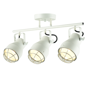 ACA DECOR   – Οροφής Φωτιστικό 3ΧΕ27 Μεταλλικό Λευκό Πλέγμα Ασημί Φ10Χ50XH28cm