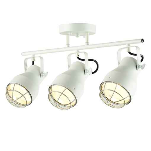 ACA DECOR   – Οροφής Φωτιστικό 3ΧΕ27 Μεταλλικό Λευκό Πλέγμα Ασημί Φ10Χ50XH28cm