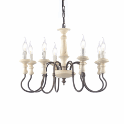 ACA DECOR  κρεμαστό φωτιστικό 8xE14 από σκουριά σε αντικέ χρώμα – EG178P60R