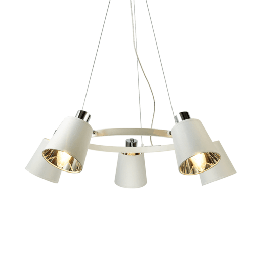 ACA DECOR   κρεμαστό φωτιστικό 5xE14 σε λευκό χρώμα – EG215P73WH