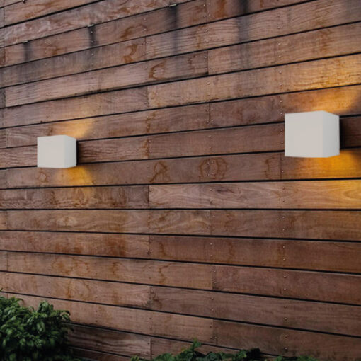 InLight Emerald LED 10W 3000K Outdoor Wall Lamp White D:9,9cmx9,9cm (80203121)