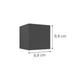 InLight Emerald LED 10W 3000K Outdoor Wall Lamp Grey D:9,9cmx9,9cm (80203131)