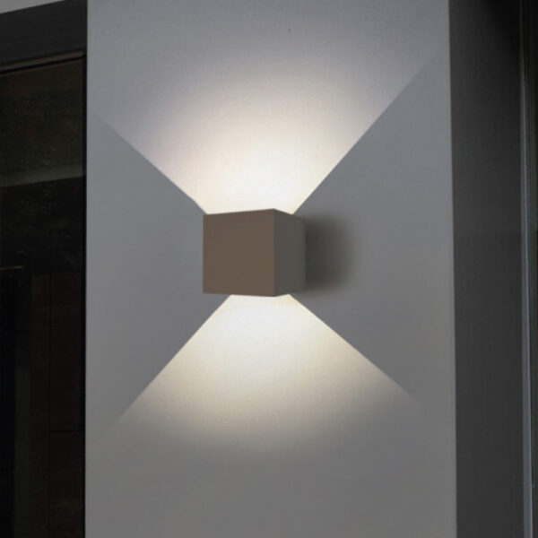 InLight Emerald LED 10W 3000K Outdoor Wall Lamp Grey D:9,9cmx9,9cm (80203131)