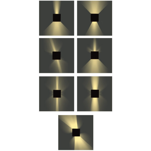 InLight Emerald LED 10W 3000K Outdoor Wall Lamp Anthracite D:9,9cmx9,9cm (80203141)