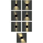 InLight Emerald LED 10W 3000K Outdoor Wall Lamp White D:9,9cmx9,9cm (80203121)