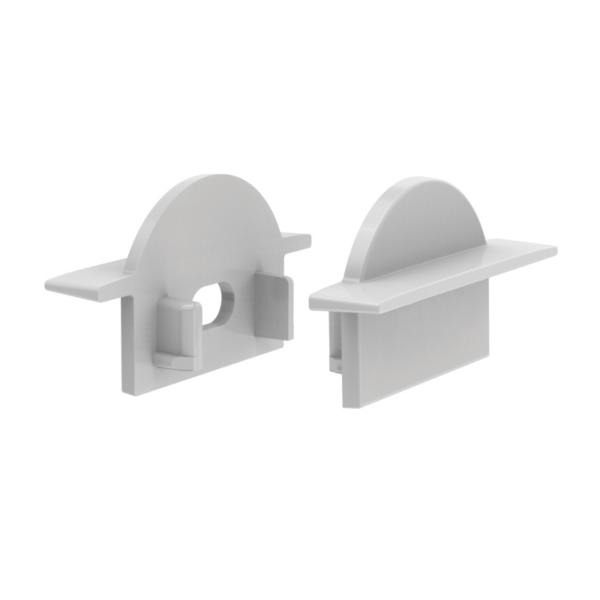 Σετ Πλαστικές Τάπες 2τεμ. με & χωρίς τρύπα για Προφίλ Αλουμινίου P101 ACA – EP101