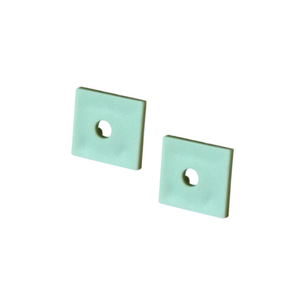 SET OF PLASTIC END CAPS FOR P135/A, 2PCS WITH HOLE ACA – EP135