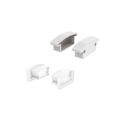 SET OF SILICON & PLASTIC END CAPS FOR P147, 2 WITHOUT HOLE & 2 WITH HOLE ACA – EP147