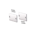 SET OF METAL END CAPS FOR PROFILE P217, 2 PCS WITHOUT HOLE ACA – EP217