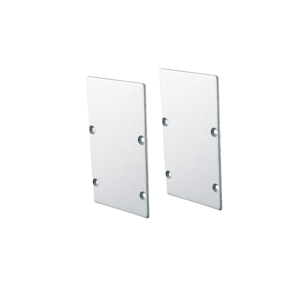 SET OF METAL END CAPS FOR PROFILE P288, 2 PCS WITHOUT HOLE ACA – EP288