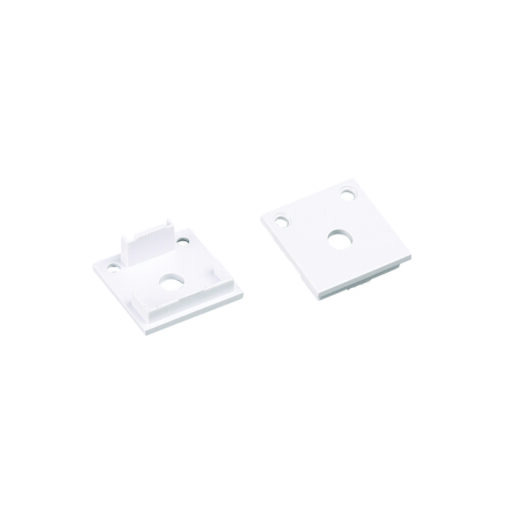 SET OF WHITE PLASTIC END CAPS FOR P28N, 2PCS WITH HOLE ACA – EP28N