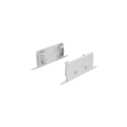 SET OF GREY PLASTIC END CAPS FOR P50N, 2 WITHOUT HOLE ACA – EP50N