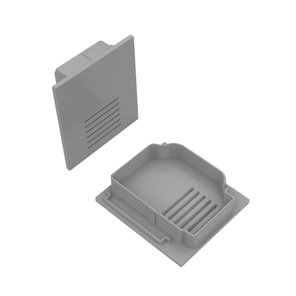 Σετ Πλαστικές Τάπες 2τεμ. με & χωρίς τρύπα για Προφίλ Αλουμινίου P51 ACA – EP51