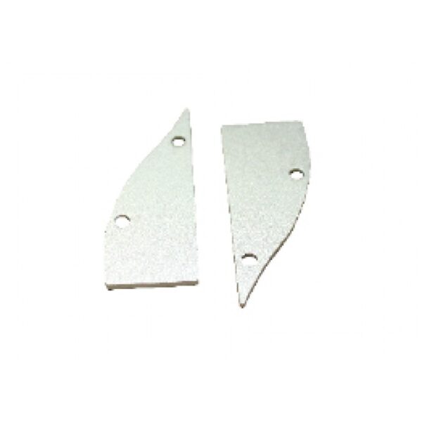 Σετ Πλαστικές Τάπες 2τεμ. χωρίς τρύπα για Προφίλ Αλουμινίου P62N ACA – EP62N