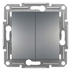 Schneider Asfora διακόπτης διπλός αλέ/ρετούρ Ατσάλι – EPH0600162