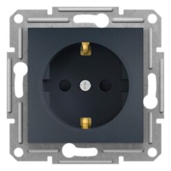 Schneider Asfora πρίζα σούκο ασφαλείας (2Π+Γ) Ανθρακί – EPH2900271