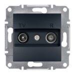 Schneider Asfora πρίζα TV-FM τερματική 1dB Ανθρακί – EPH3300171