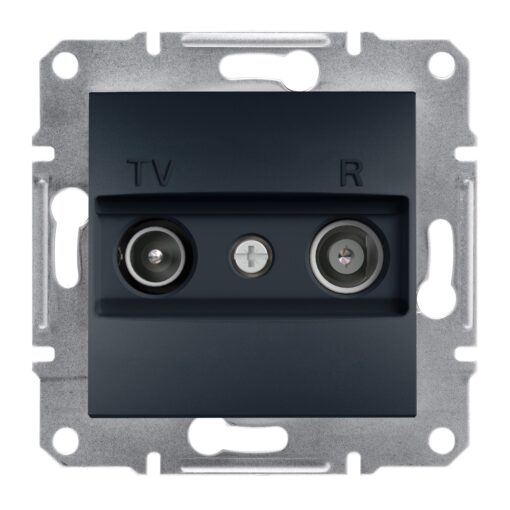 Schneider Asfora πρίζα TV-FM διέλευσης 4dB Ανθρακί – EPH3300271