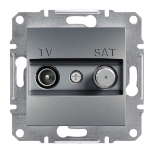 Schneider Asfora πρίζα TV-SAT τερματική 1dB Ατσάλι – EPH3400162
