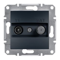 Schneider Asfora πρίζα TV-SAT τερματική 1dB Ανθρακί – EPH3400171